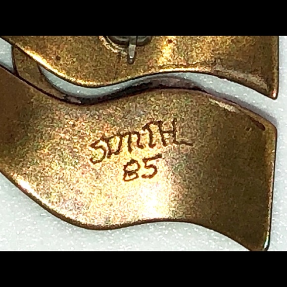 VINTAGE One of A Kind Handmade Handcrafted Brass Brooch Pin Artwear - Picture 3 of 6